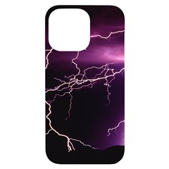 Storm Flashlight Space Nature Iphone 14 Pro Max Black Uv Print Case by Cowasu