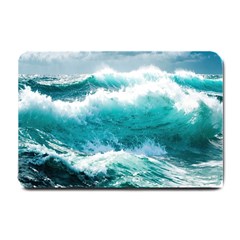 Ai Generated Waves Ocean Sea Tsunami Nautical Blue Sea Small Doormat