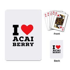 I love acai berry Playing Cards Single Design (Rectangle)