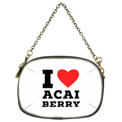 I Love Acai Berry Chain Purse (two Sides)