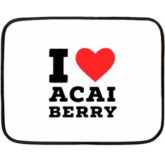 I Love Acai Berry Fleece Blanket (mini) by ilovewhateva