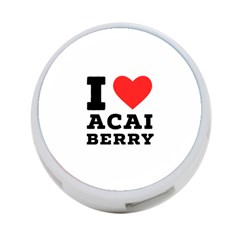 I love acai berry 4-Port USB Hub (Two Sides)