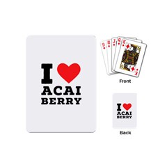 I love acai berry Playing Cards Single Design (Mini)