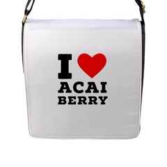I love acai berry Flap Closure Messenger Bag (L)