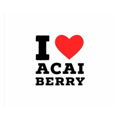 I love acai berry Two Sides Premium Plush Fleece Blanket (Small)