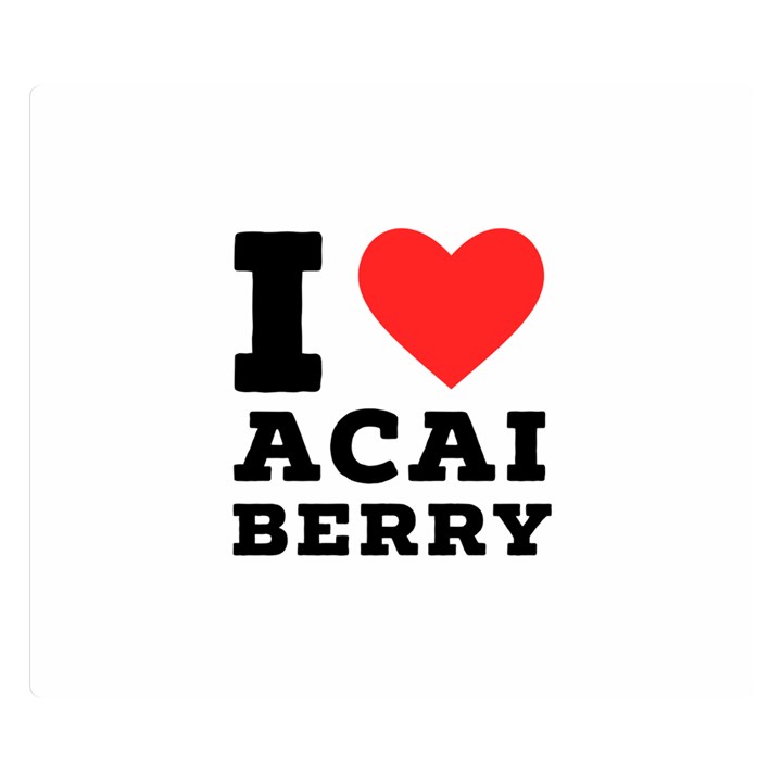 I love acai berry Two Sides Premium Plush Fleece Blanket (Small)