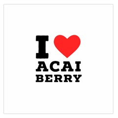 I love acai berry Square Satin Scarf (36  x 36 )