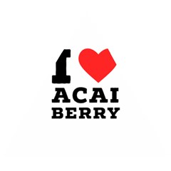I love acai berry Wooden Puzzle Triangle