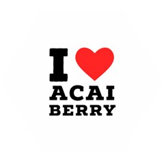 I love acai berry Wooden Puzzle Hexagon