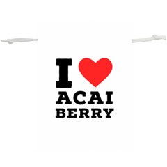 I Love Acai Berry Lightweight Drawstring Pouch (xl) by ilovewhateva