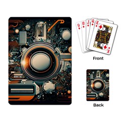 Illustrations Technology Robot Internet Processor Playing Cards Single Design (rectangle) by Cowasu