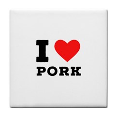 I Love Pork  Face Towel by ilovewhateva