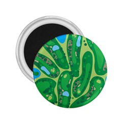 Golf Course Par Golf Course Green 2 25  Magnets by Cowasu