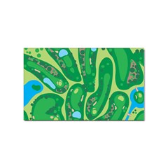 Golf Course Par Golf Course Green Sticker (Rectangular)