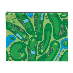 Golf Course Par Golf Course Green Cosmetic Bag (XL)