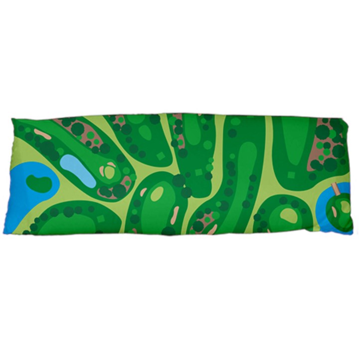 Golf Course Par Golf Course Green Body Pillow Case (Dakimakura)