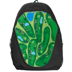 Golf Course Par Golf Course Green Backpack Bag