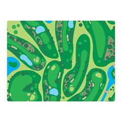 Golf Course Par Golf Course Green Two Sides Premium Plush Fleece Blanket (Mini)
