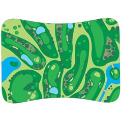 Golf Course Par Golf Course Green Velour Seat Head Rest Cushion