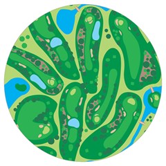 Golf Course Par Golf Course Green Round Trivet