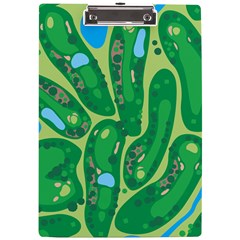 Golf Course Par Golf Course Green A4 Acrylic Clipboard