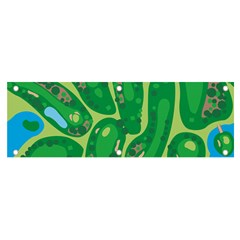Golf Course Par Golf Course Green Banner and Sign 6  x 2 