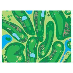 Golf Course Par Golf Course Green Premium Plush Fleece Blanket (Extra Small)