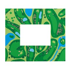 Golf Course Par Golf Course Green White Wall Photo Frame 5  x 7 