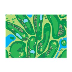 Golf Course Par Golf Course Green Crystal Sticker (A4)