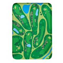 Golf Course Par Golf Course Green Rectangular Glass Fridge Magnet (4 pack)
