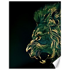 Angry Male Lion Canvas 12  X 16 