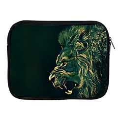 Angry Male Lion Apple Ipad 2/3/4 Zipper Cases by Cowasu