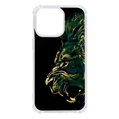 Angry Male Lion Iphone 13 Pro Tpu Uv Print Case by Cowasu