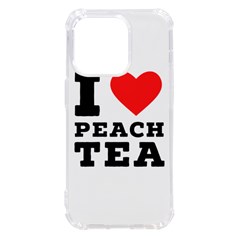 I Love Peach Tea Iphone 14 Pro Tpu Uv Print Case by ilovewhateva