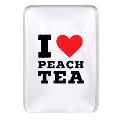 I Love Peach Tea Rectangular Glass Fridge Magnet (4 Pack) by ilovewhateva