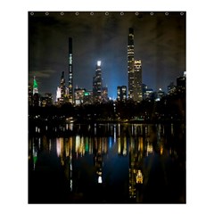 New York Night Central Park Skyscrapers Skyline Shower Curtain 60  X 72  (medium) 