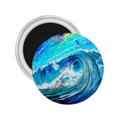 Tsunami Waves Ocean Sea Nautical Nature Water Painting 2.25  Magnets