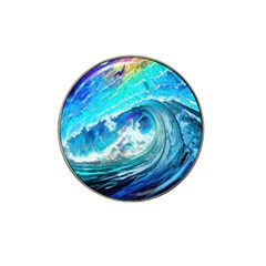 Tsunami Waves Ocean Sea Nautical Nature Water Painting Hat Clip Ball Marker (4 pack)