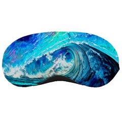 Tsunami Waves Ocean Sea Nautical Nature Water Painting Sleeping Mask