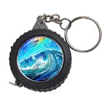 Tsunami Waves Ocean Sea Nautical Nature Water Painting Measuring Tape Front