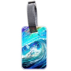 Tsunami Waves Ocean Sea Nautical Nature Water Painting Luggage Tag (two sides)