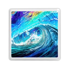 Tsunami Waves Ocean Sea Nautical Nature Water Painting Memory Card Reader (Square)