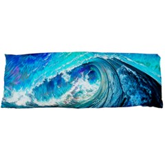 Tsunami Waves Ocean Sea Nautical Nature Water Painting Body Pillow Case Dakimakura (Two Sides)