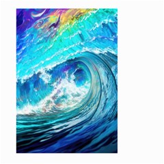 Tsunami Waves Ocean Sea Nautical Nature Water Painting Large Garden Flag (Two Sides)