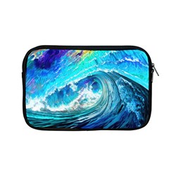 Tsunami Waves Ocean Sea Nautical Nature Water Painting Apple MacBook Pro 13  Zipper Case