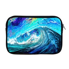 Tsunami Waves Ocean Sea Nautical Nature Water Painting Apple Macbook Pro 17  Zipper Case