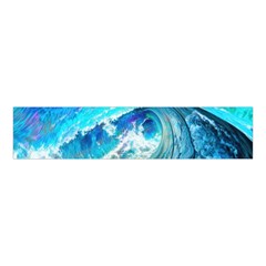Tsunami Waves Ocean Sea Nautical Nature Water Painting Velvet Scrunchie