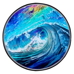 Tsunami Waves Ocean Sea Nautical Nature Water Painting Wireless Fast Charger(Black)