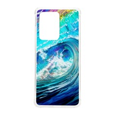 Tsunami Waves Ocean Sea Nautical Nature Water Painting Samsung Galaxy S20 Ultra 6.9 Inch TPU UV Case