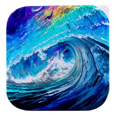Tsunami Waves Ocean Sea Nautical Nature Water Painting Stacked food storage container